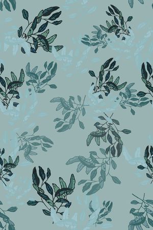 绿植树叶印花华亿平台图片