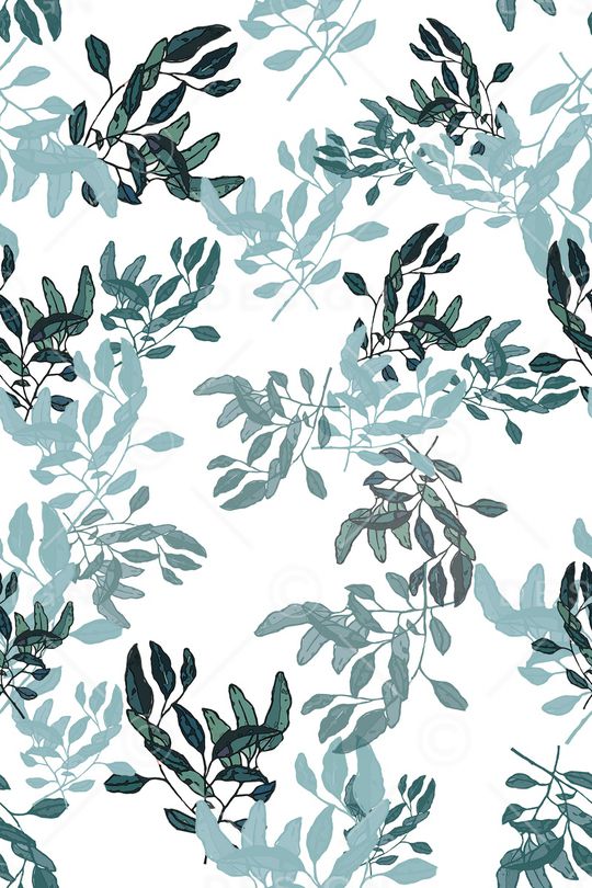 绿植树叶印花华亿平台图片