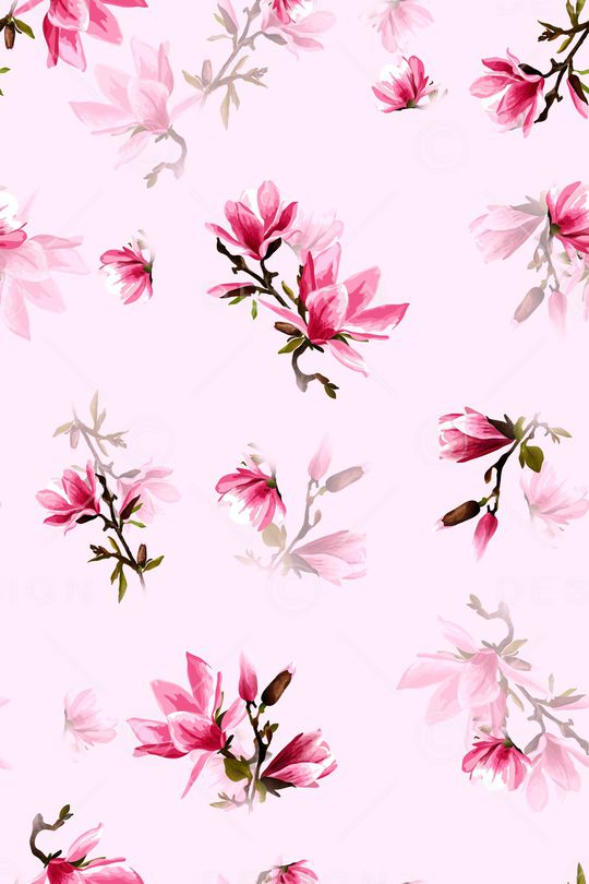 玉兰花印花华亿平台图片