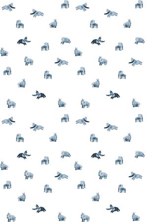 卡通动物印花华亿平台图片