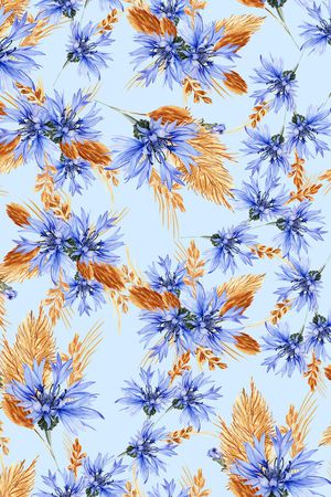 小碎花印花华亿平台图片