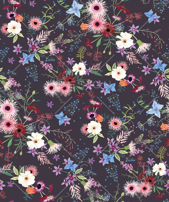 小碎花印花华亿平台图片