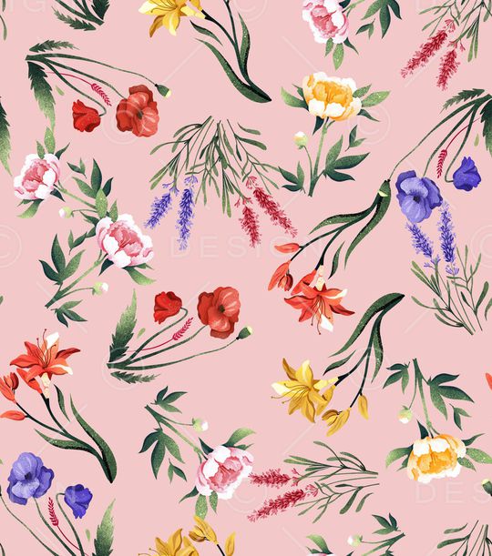 小碎花印花华亿平台图片