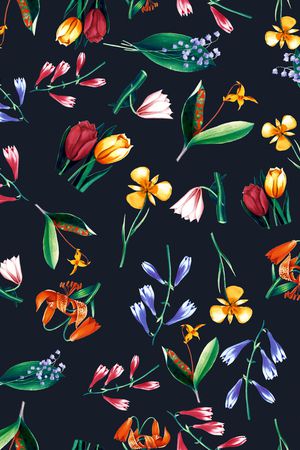 玫瑰花印花华亿平台图片