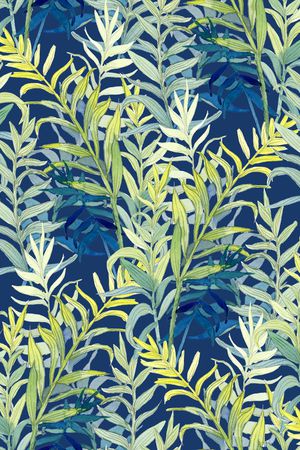 棕榈树印花华亿平台图片