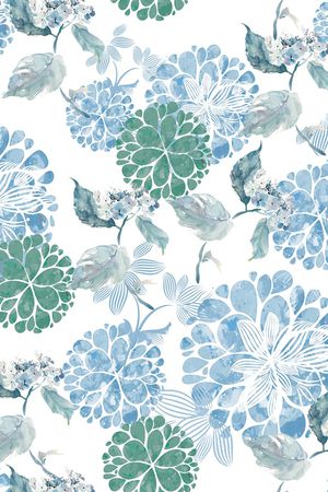 绿植树叶印花华亿平台图片