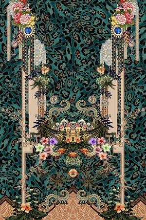 民族风印花华亿平台图片