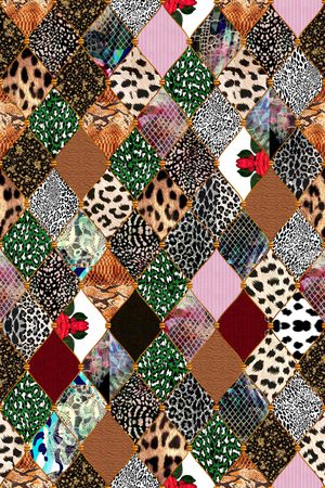 动物纹印花华亿平台图片