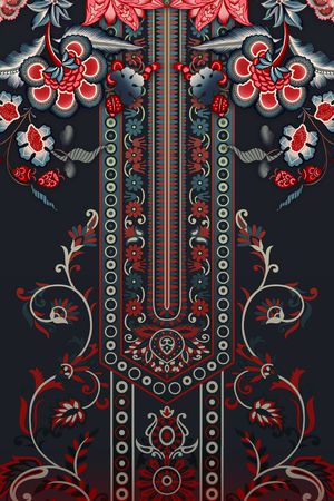 佩斯利印花华亿平台图片