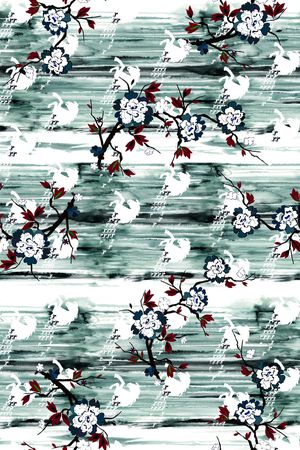 花卉印花华亿平台图片