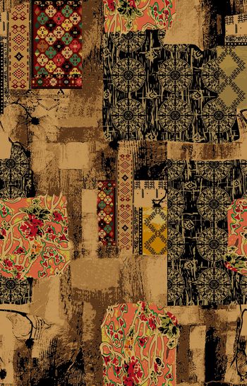 几何印花华亿平台图片