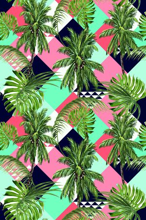 几何印花华亿平台图片