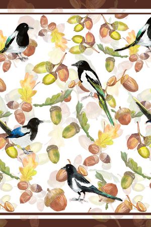 花鸟印花华亿平台图片