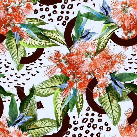 花卉印花华亿平台图片