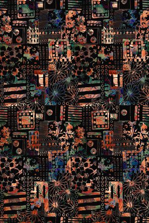 几何印花华亿平台图片