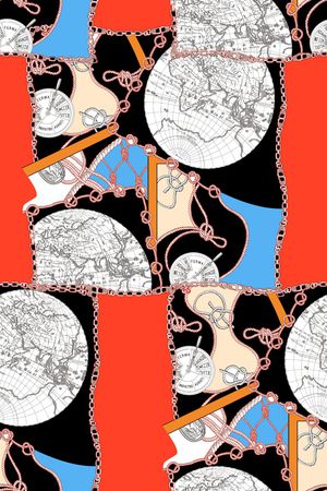 几何印花华亿平台图片