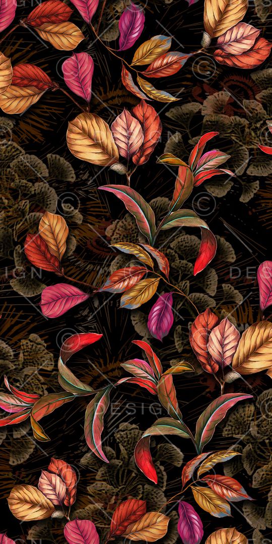 绿植树叶印花华亿平台图片