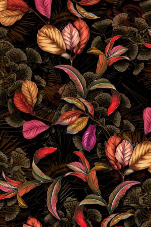 绿植树叶印花华亿平台图片