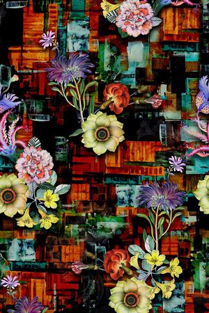 几何印花华亿平台图片