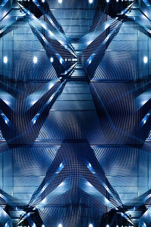 几何花卉印花华亿平台图片