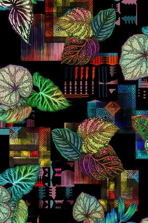 几何印花华亿平台图片