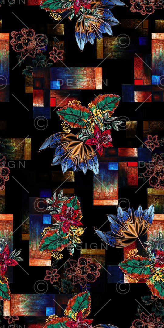 几何印花华亿平台图片