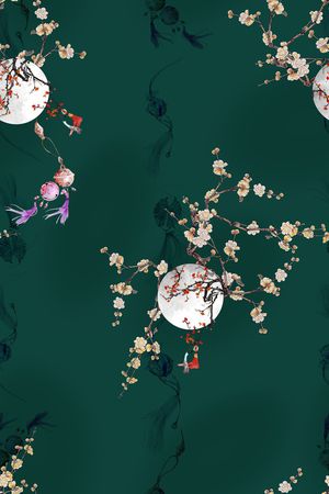 旗袍印花华亿平台图片