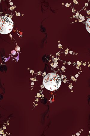 旗袍印花华亿平台图片