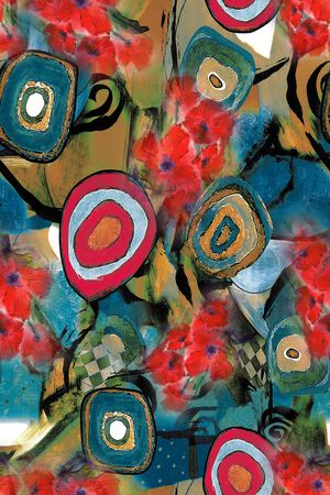 几何印花华亿平台图片