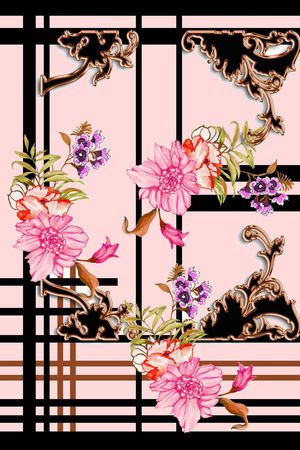 几何印花华亿平台图片