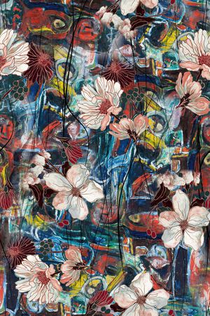 油画华亿平台印花华亿平台图片