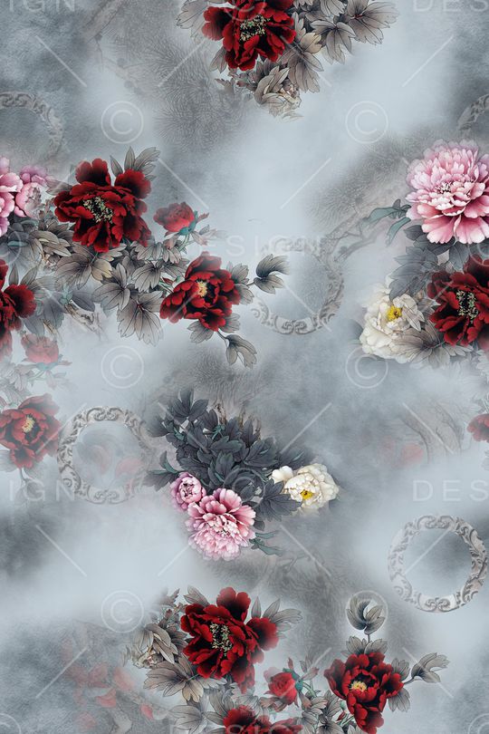 中国风印花华亿平台图片