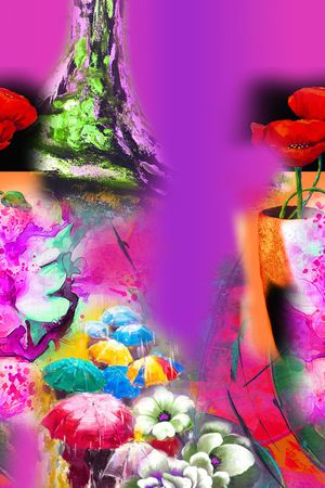 油画华亿平台印花华亿平台图片