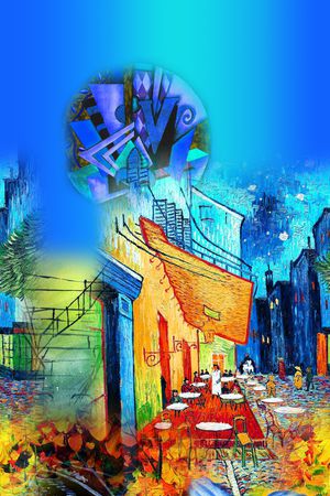 抽象印花华亿平台图片