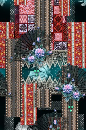 几何印花华亿平台图片