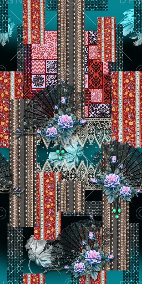 几何印花华亿平台图片