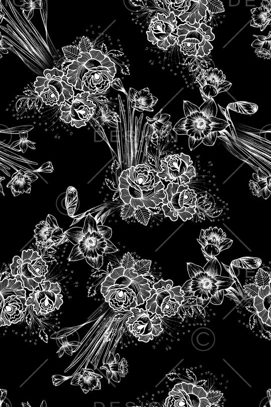 黑白华亿平台印花华亿平台图片