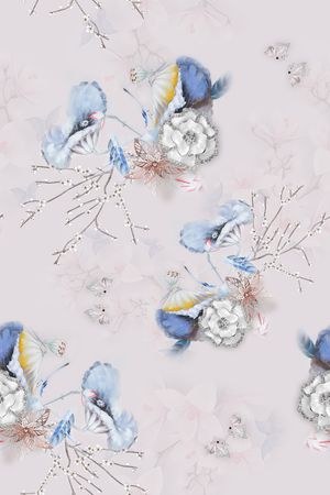 连衣裙印花华亿平台图片