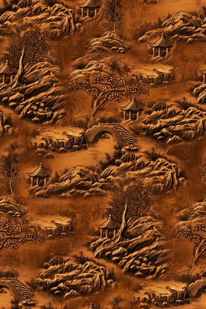 旗袍印花华亿平台图片