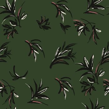 绿植树叶印花华亿平台图片