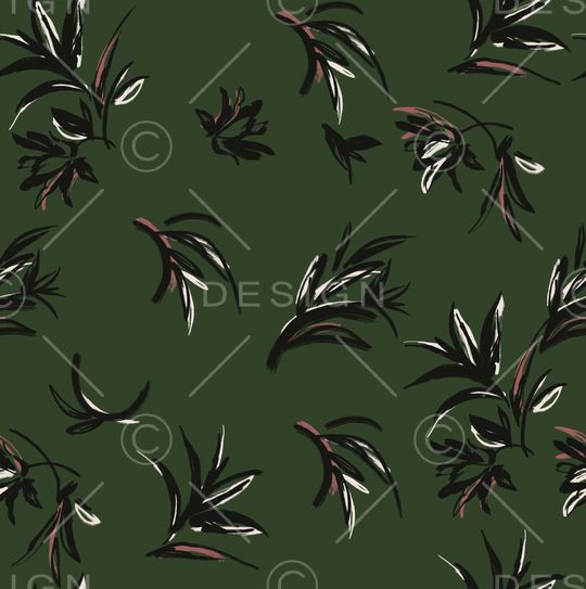 绿植树叶印花华亿平台图片