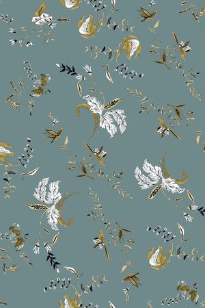 绿植树叶印花华亿平台图片