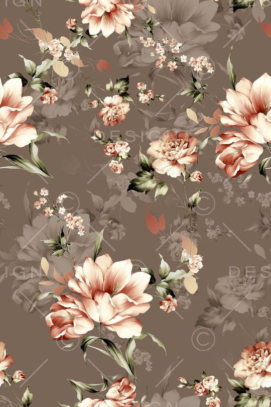 抽象花卉印花华亿平台图片