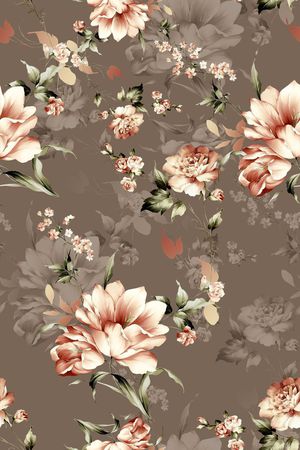 抽象花卉印花华亿平台图片