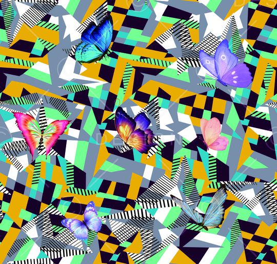 几何印花华亿平台图片