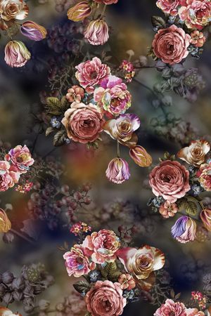 绿植树叶印花华亿平台图片