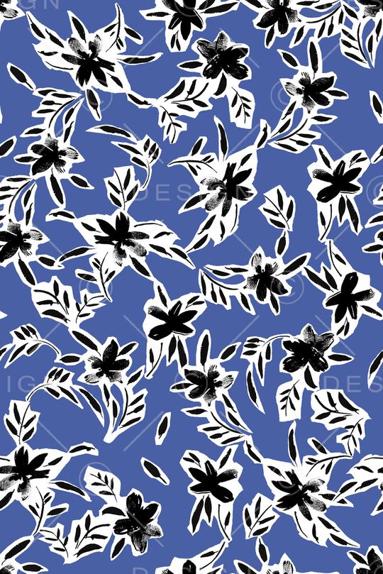 抽象花卉印花华亿平台图片