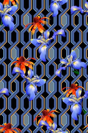 几何印花华亿平台图片