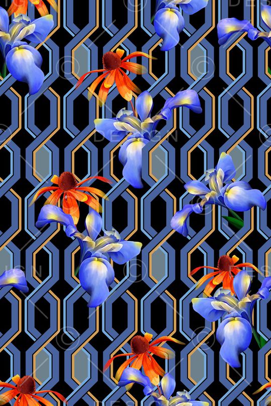 几何印花华亿平台图片