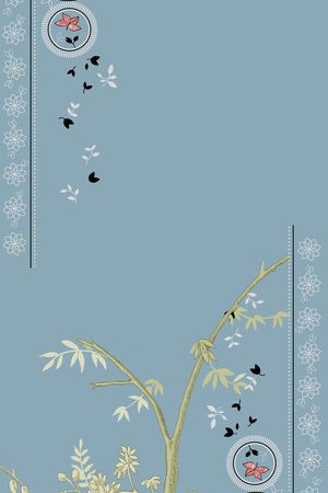 蝴蝶印花华亿平台图片